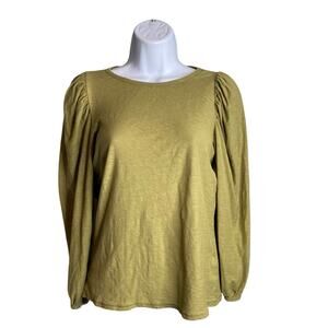 Nation LTD REVOLVE Women's Green Cecilia Balloon Sleeve Top Size S